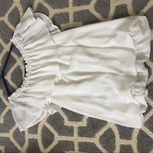 Off shoulder ruffle blouse